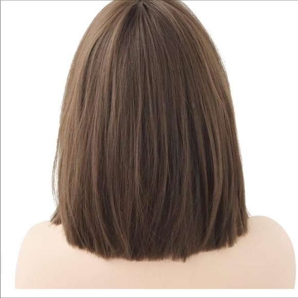 NEW Short Straight Bob hair Bangs Ombre Wig main image 4
